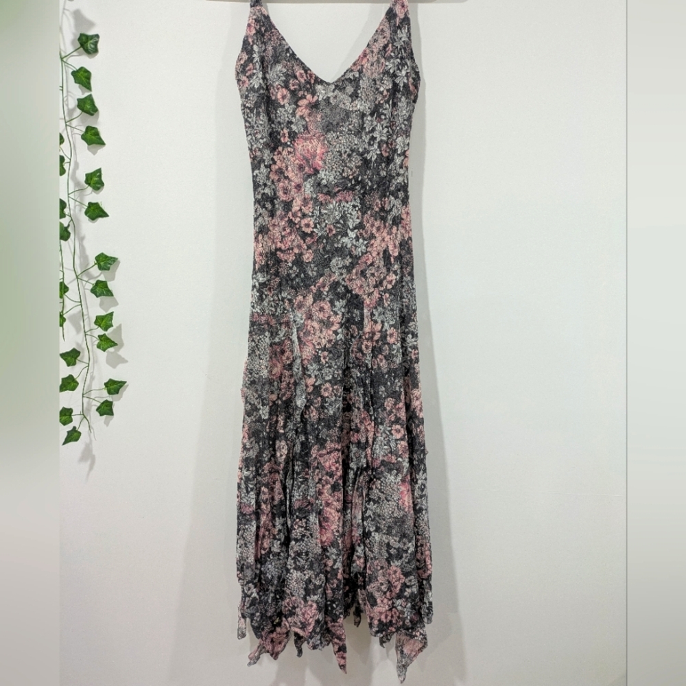 US S Dreamy Victorian-esque Salamander Asymmetrical Dress